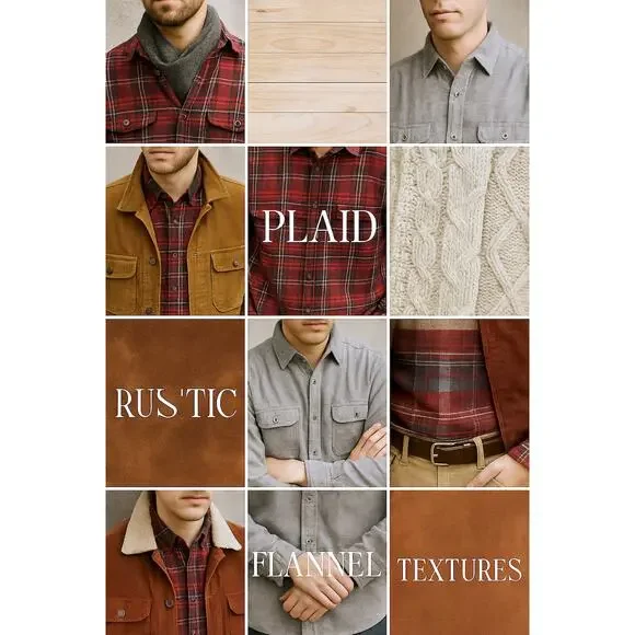 TWO Woolrich Long Sleeve Button Downs 100% Cotton Flannel Men L Shirt Red Gray - Picture 3 of 11